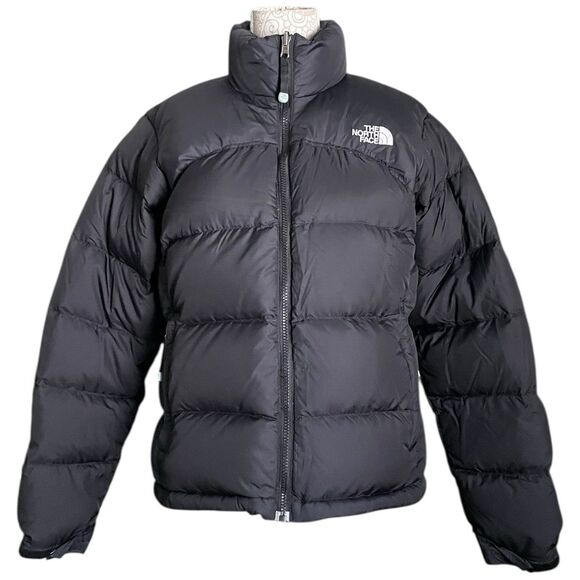 The North Face 1996 Nuptse 700 Goose Down Puffer Jacket Black Women’s Medium M - Picture 2 of 16